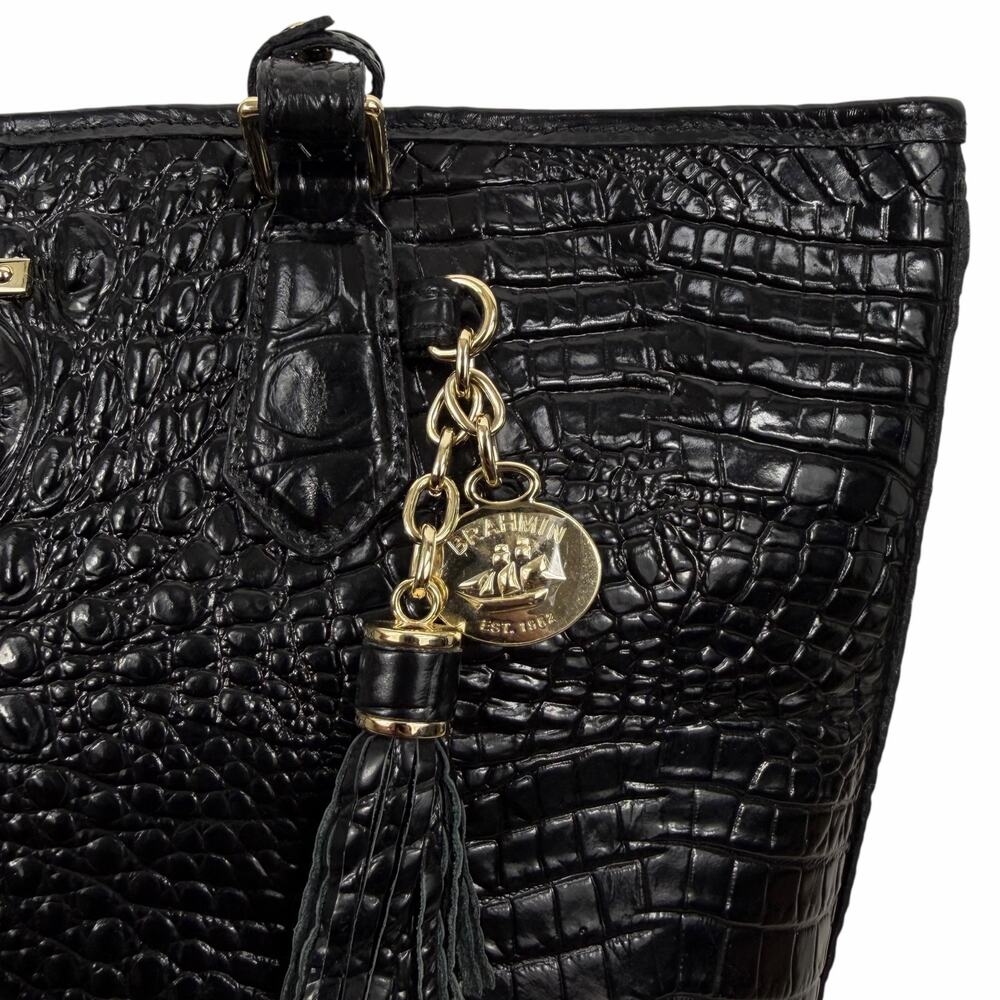 Brahmin Medium Asher Melbourne Tote Bag Shoulder Bag Black - Picture 8 of 15